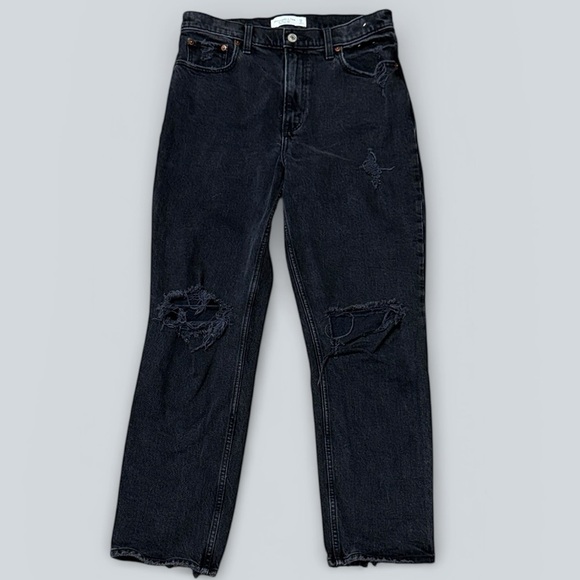Abercrombie & Fitch Denim - Abercrombie & Fitch | 90s Straight Ultra High Rise Jeans – Black Wash